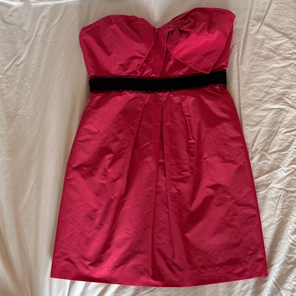 BCBG Max Azria Hot Pink Strapless Dress